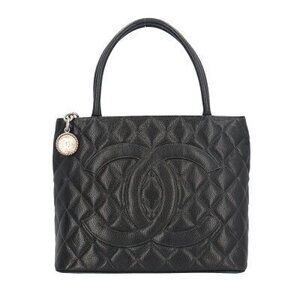 Chanel Matelasse Tote Bag Caviar Leather Black